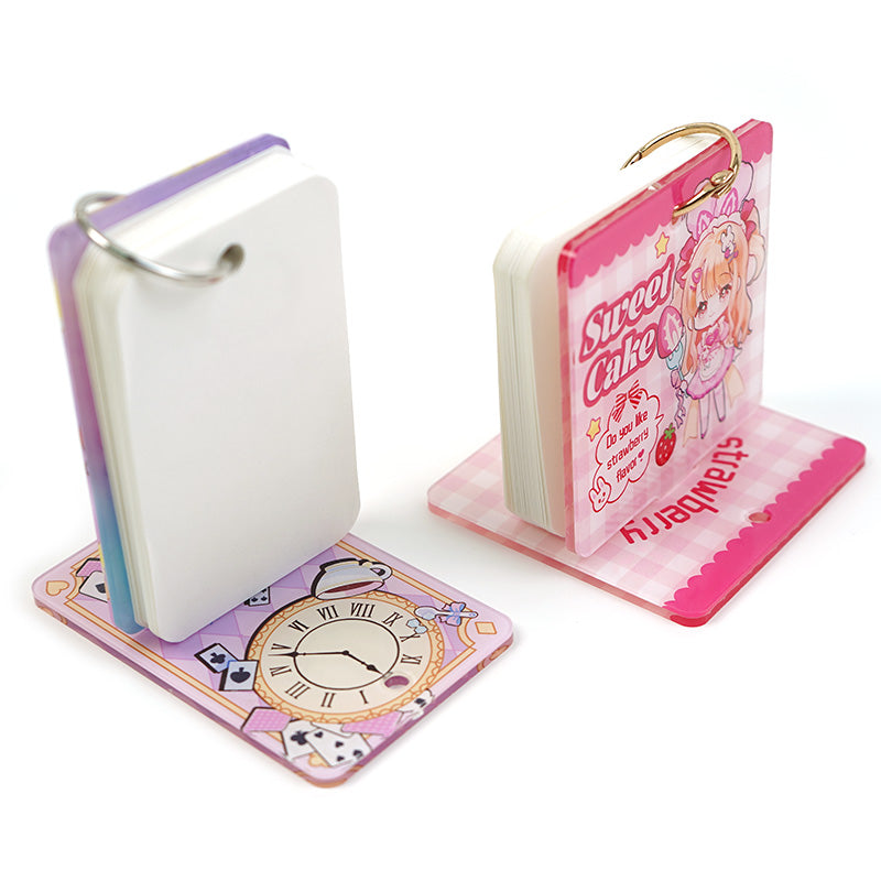 Custom Acrylic Loose-Leaf Binder Memo Pads Standees