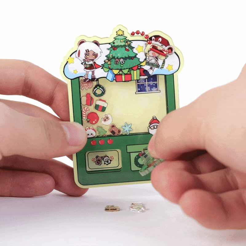 Custom Acrylic Magnetic Gashapon Machine Shaker Keychains – VOGRACE