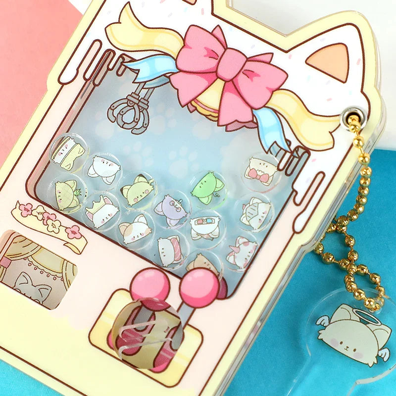 Custom Acrylic Magnetic Gashapon Machine Shaker Keychains – VOGRACE