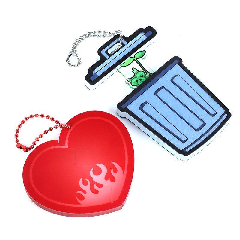 Custom Acrylic Openable Magnet Slide-Out Puzzle Charms