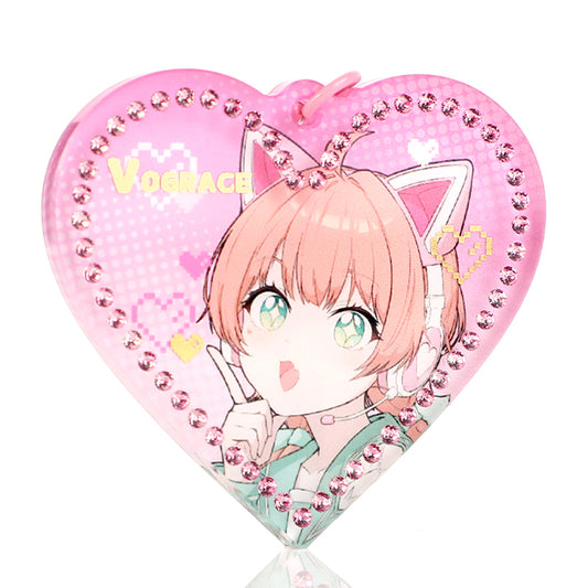 Custom Acrylic Rhinestone Keychain