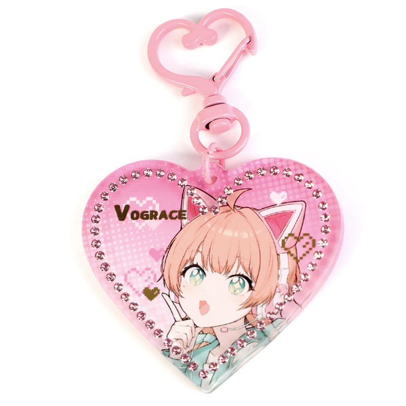 Custom Acrylic Rhinestone Keychain