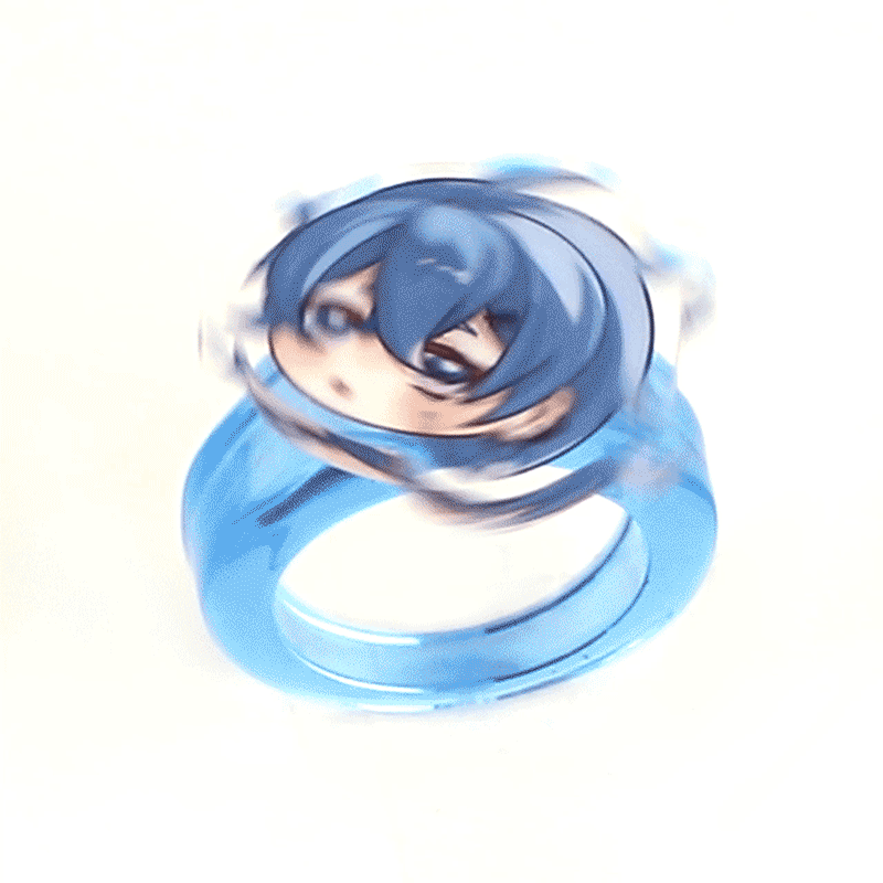 Custom Acrylic Spinner Rings Personalized Spinning Rotating Ring – VOGRACE