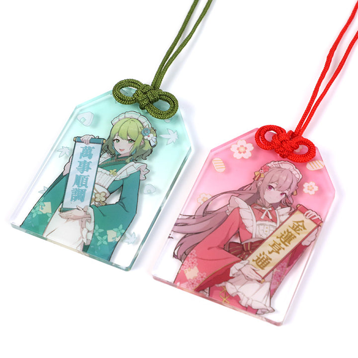 Custom Acrylic Wreath Dangling Shaker Keychains