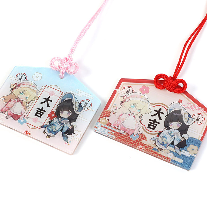 Custom Acrylic Wreath Dangling Shaker Keychains