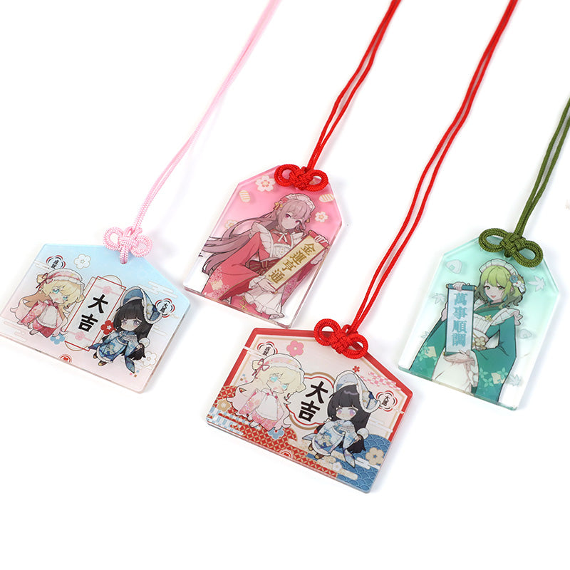 Custom Acrylic Wreath Dangling Shaker Keychains