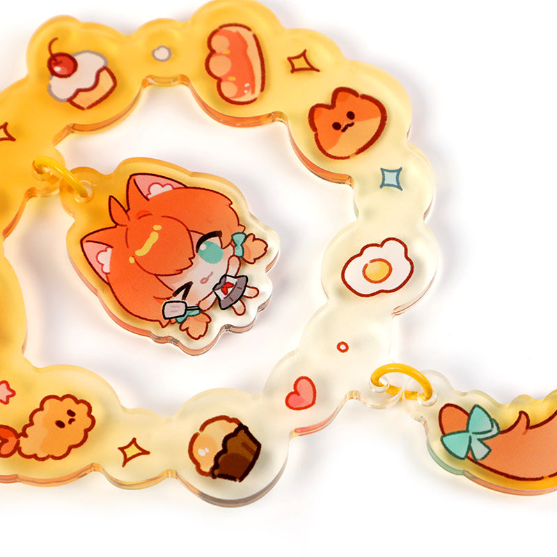 Custom Acrylic Wreath Dangling Shaker Keychains - VOGRACE