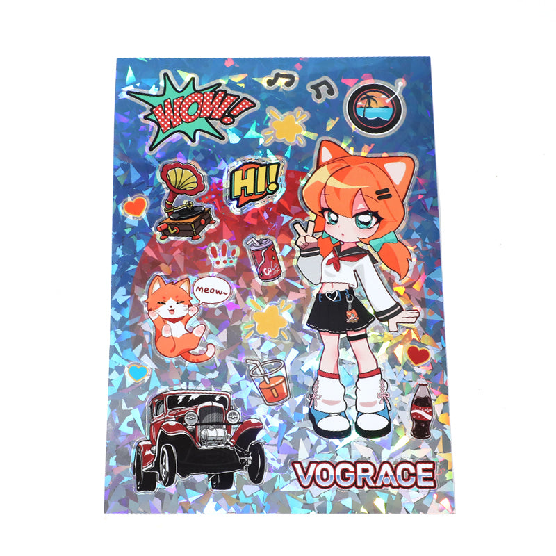 Custom Broken Glasses Stickers