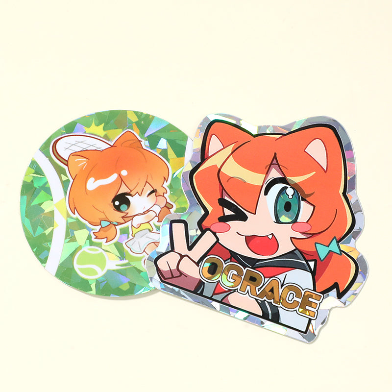 Custom Broken Glasses Stickers