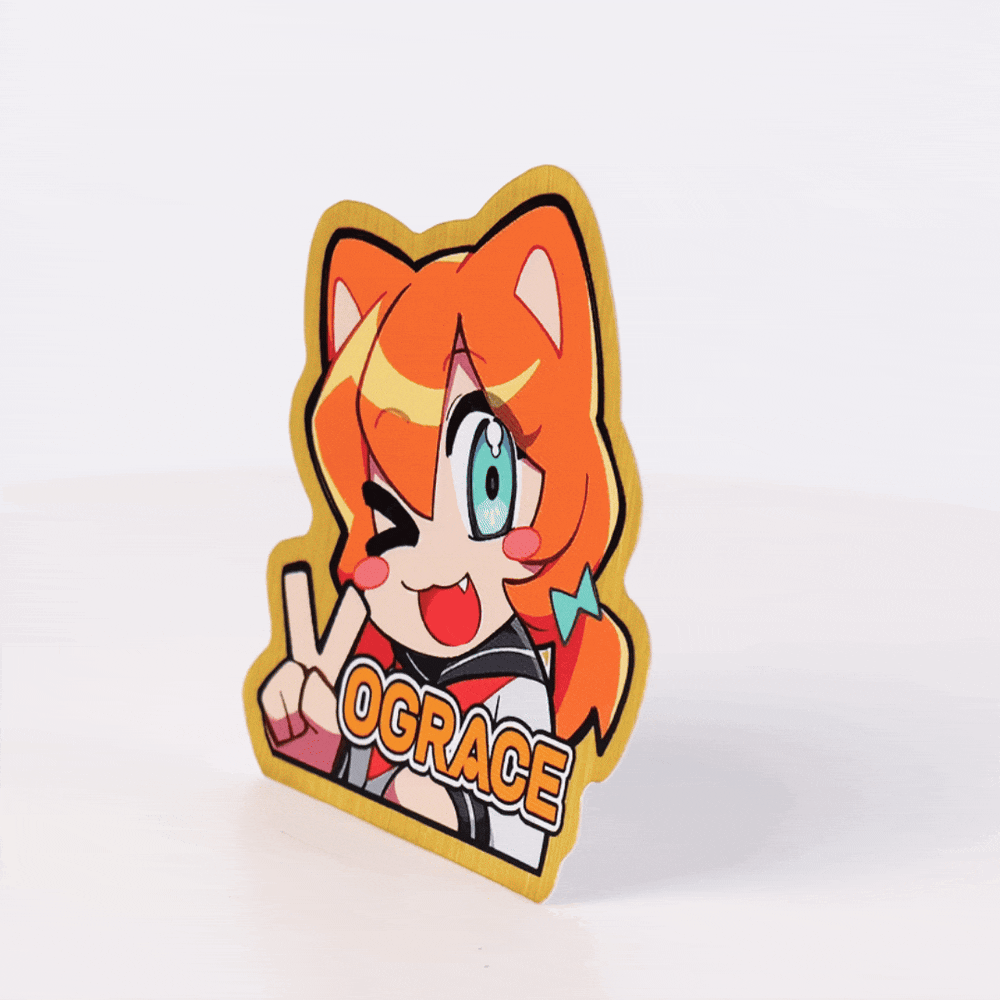 Custom Brushed Gold Stickers - VOGRACE