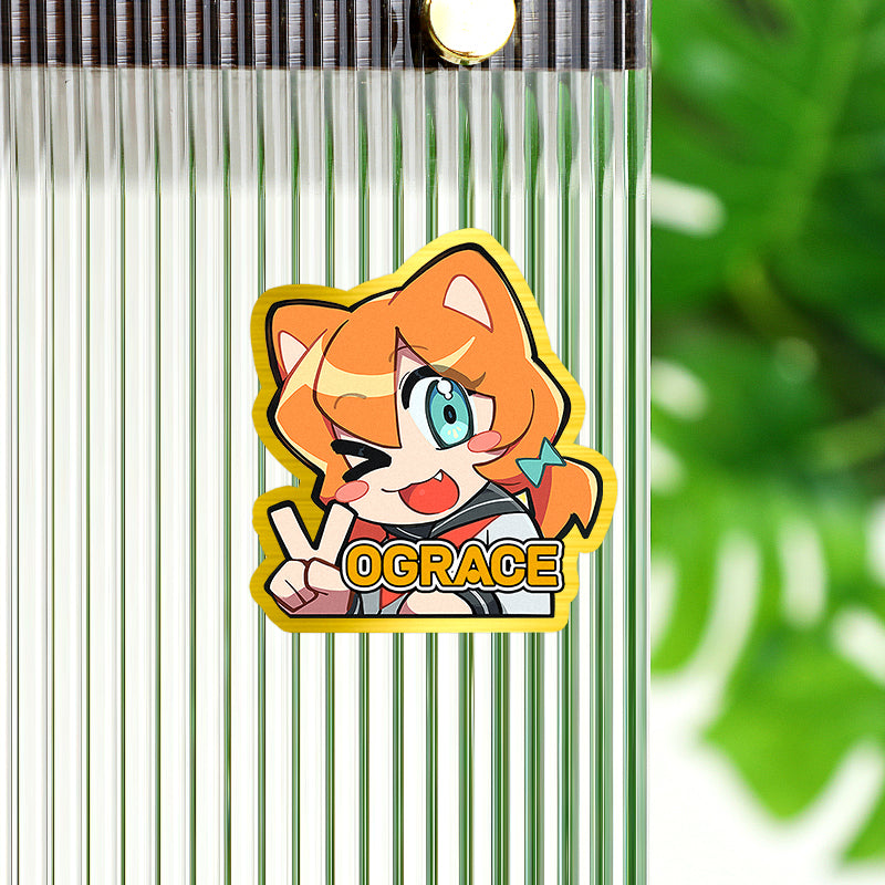 Custom Brushed Gold Stickers - VOGRACE