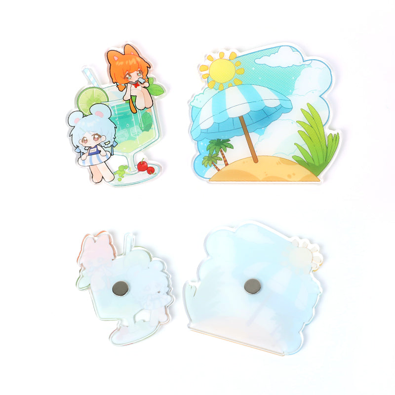 Custom Clear Acrylic Fridge Magnets - VOGRACE