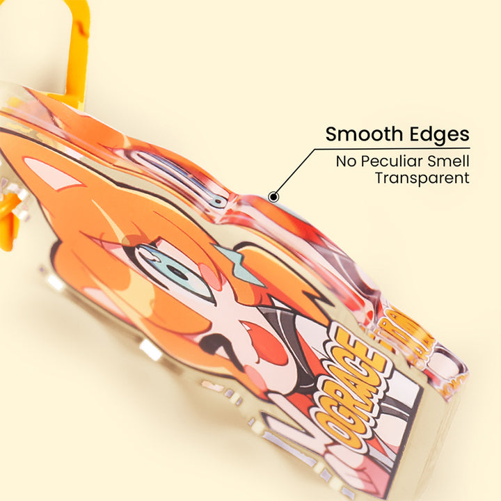 Custom Clear Acrylic Keychains Single Side Printing