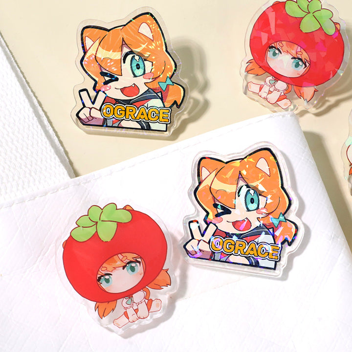 Custom Clear Acrylic Pins