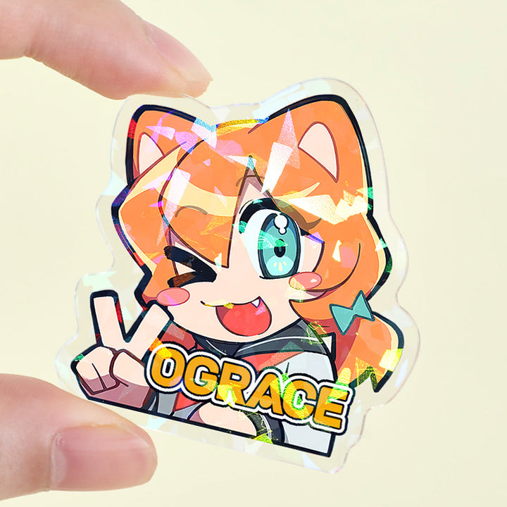 Custom Clear Acrylic Pins