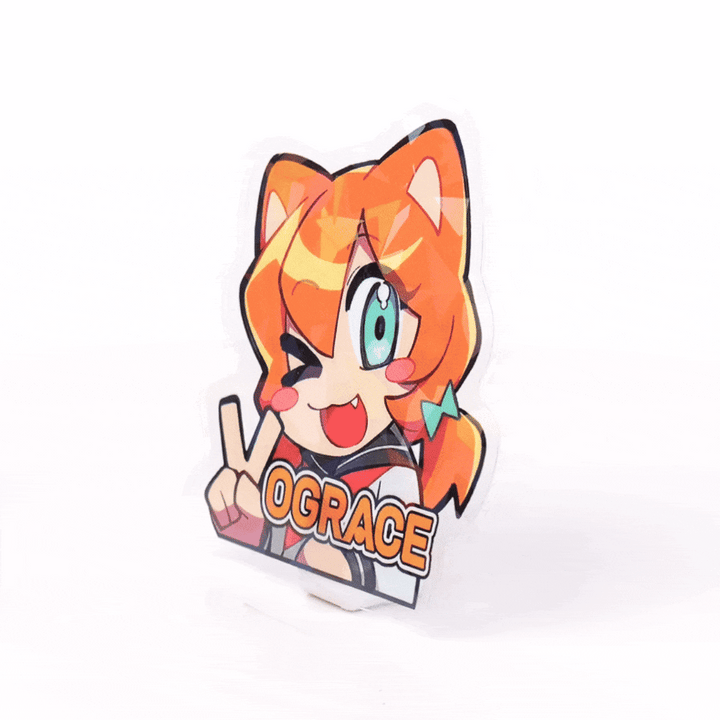 Custom Clear Holographic Stickers - VOGRACE