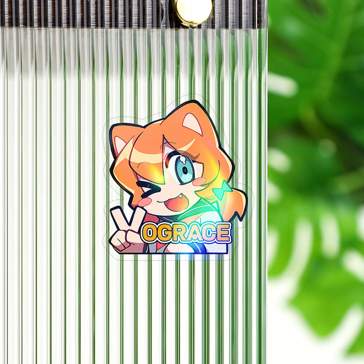 Custom Clear Holographic Stickers - VOGRACE