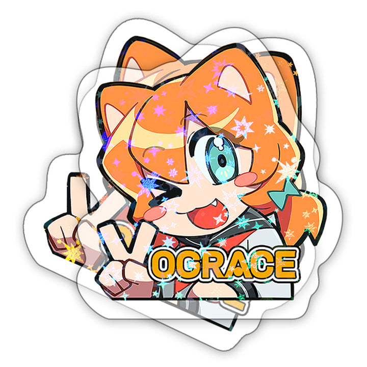 Custom Clear Holographic Stickers - VOGRACE