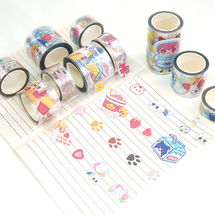 Custom Clear PET Transparent Washi Tape