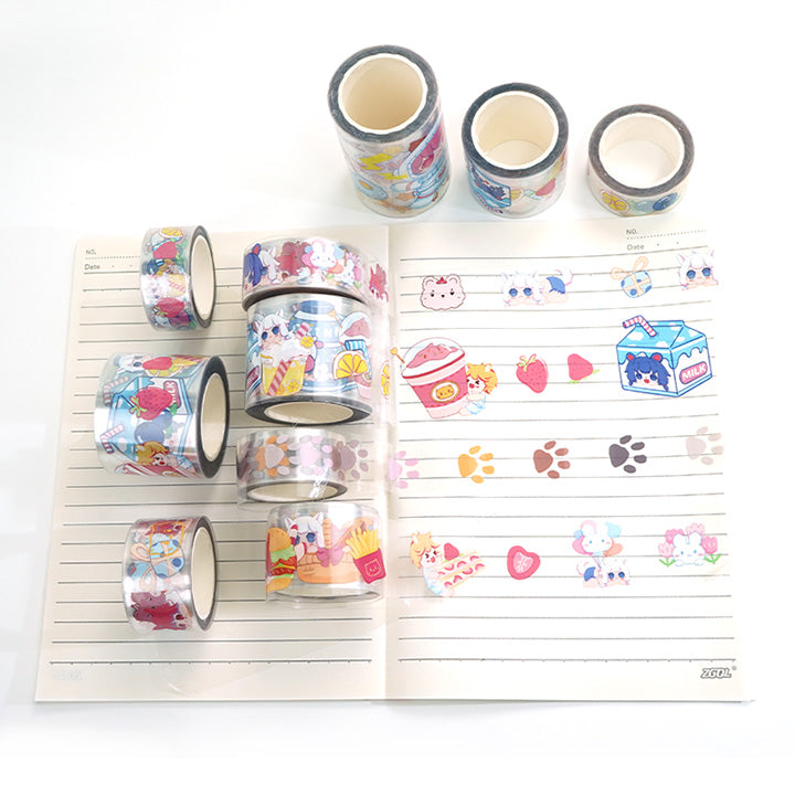 Custom Clear PET Transparent Washi Tape