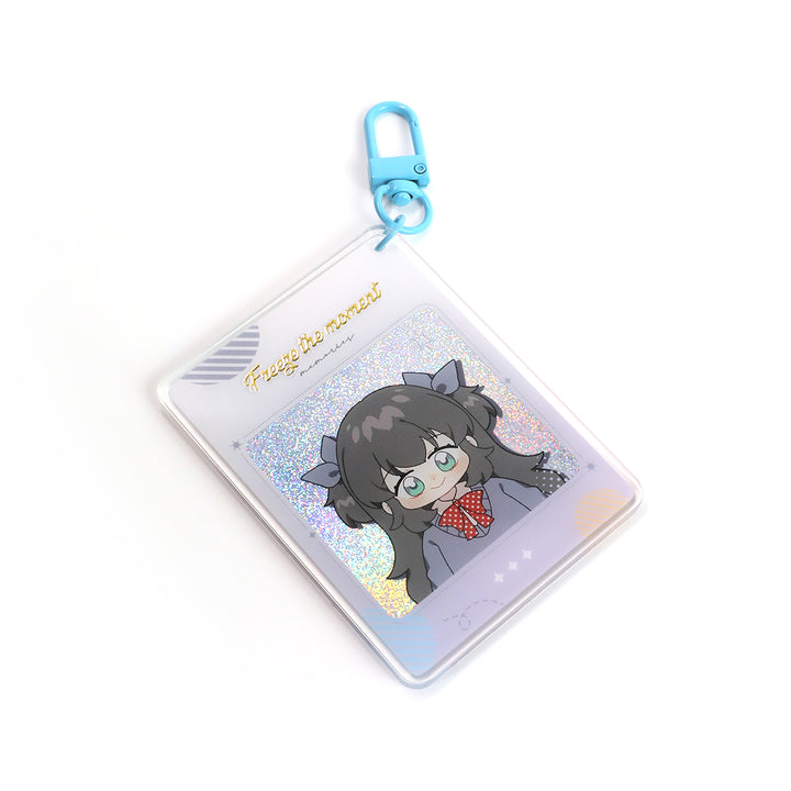 Custom Cold Foil Stamping Glitter Holographic Acrylic Keychains