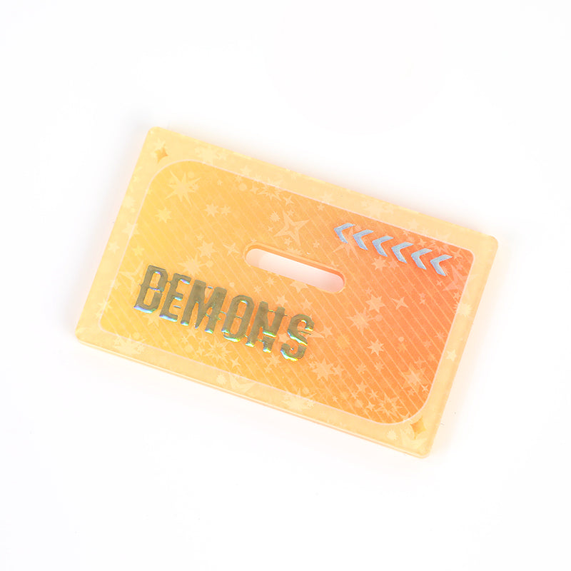 Custom Cold Foil Stamping Holographic Clear Acrylic Standees – VOGRACE