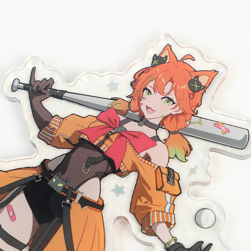 Custom Cold Foil Stamping Holographic Clear Acrylic Standees – VOGRACE