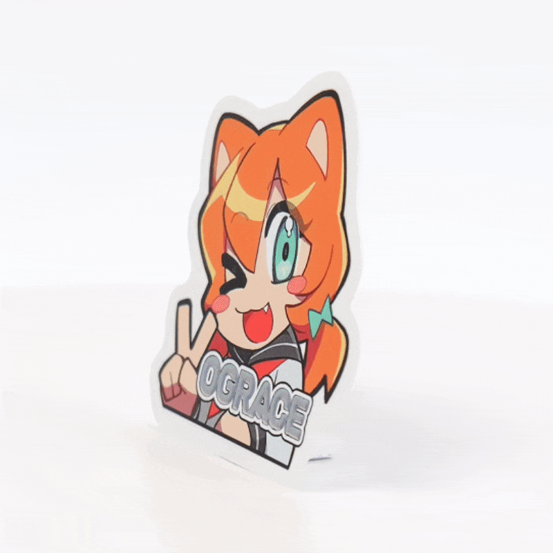 Custom Cold Foil Stamping Raised Foil Printing Stickers - VOGRACE