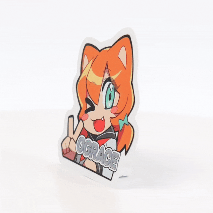 Custom Cold Foil Stamping Raised Foil Printing Stickers - VOGRACE