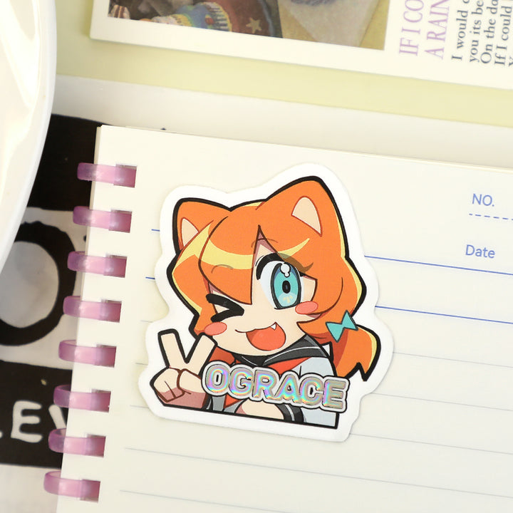 Custom Cold Foil Stamping Raised Foil Printing Stickers - VOGRACE