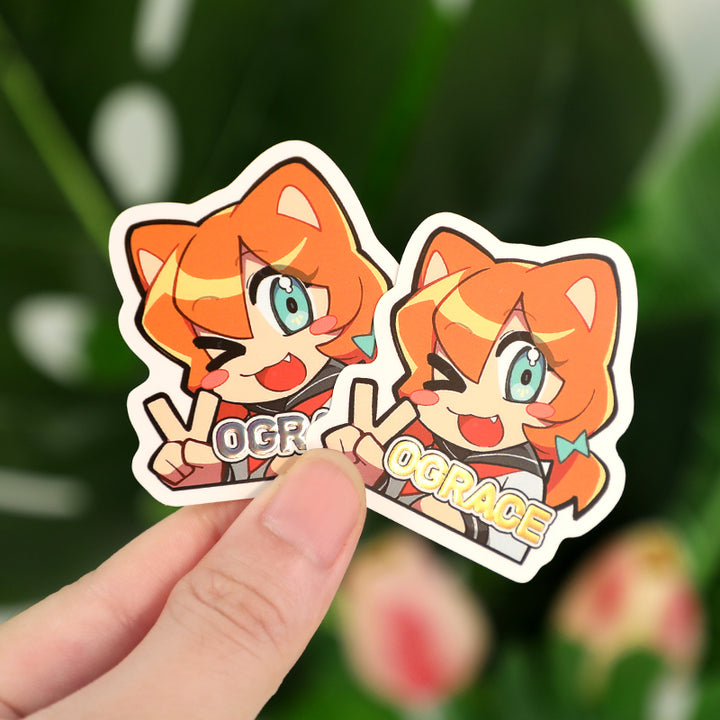 Custom Cold Foil Stamping Raised Foil Printing Stickers - VOGRACE