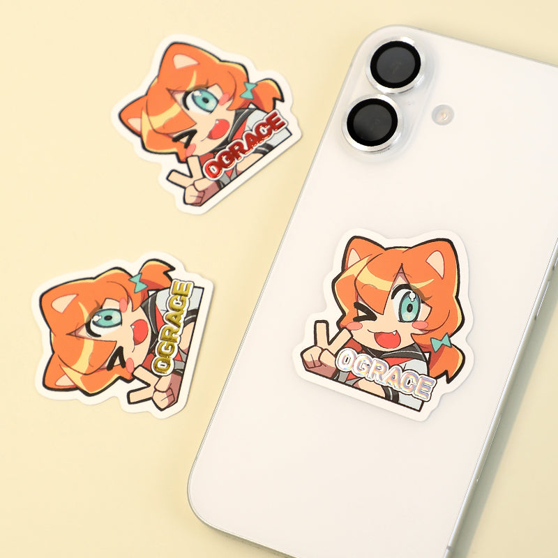 Custom Cold Foil Stamping Raised Foil Printing Stickers - VOGRACE