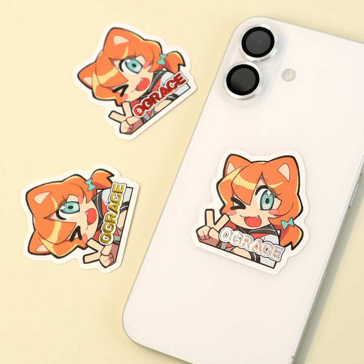 Custom Cold Foil Stamping Raised Foil Printing Stickers - VOGRACE