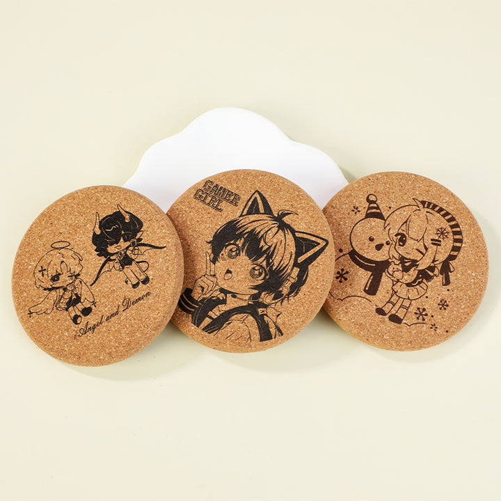 Custom Eco-Friendly Round Cork Coaster