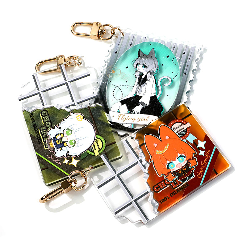 Custom Embossed Acrylic Keychain - VOGRACE