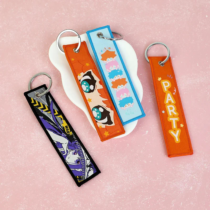 Custom Photo Embroyded Keychain Custom Embroidered Keychains – VOGRACE