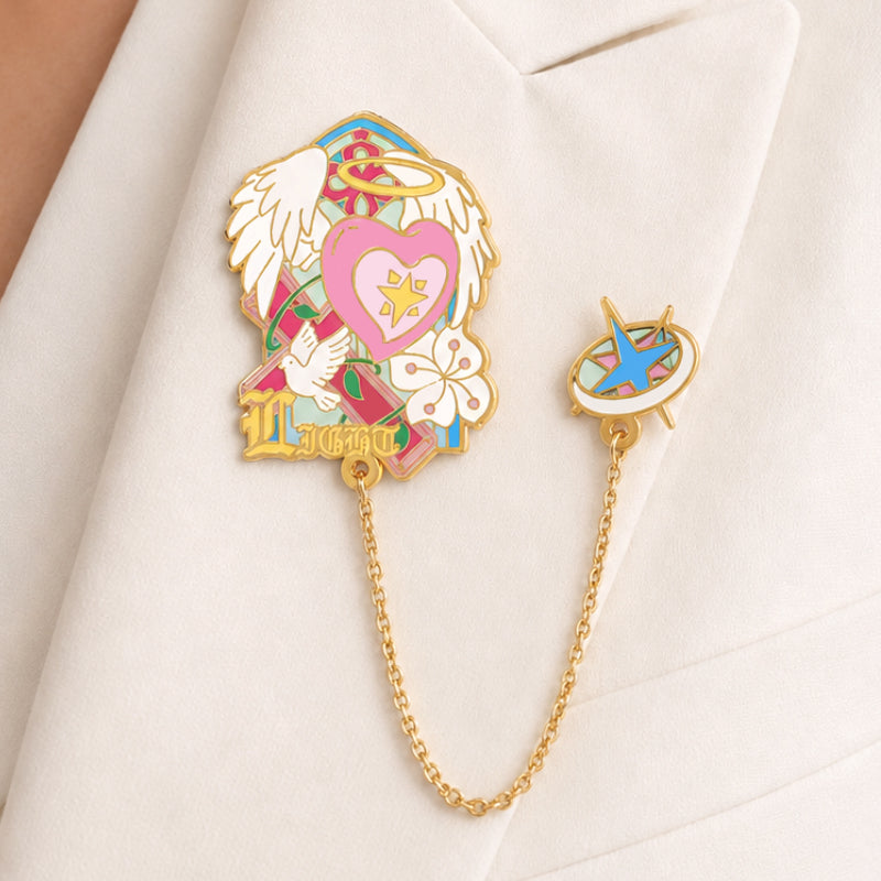 Custom Enamel Metal Chain Pins