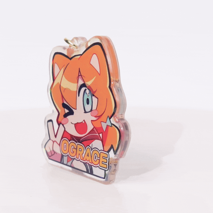 Custom Epoxy Holographic Keychain