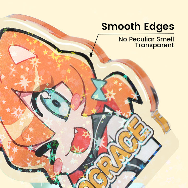 Custom Epoxy Holographic Keychain