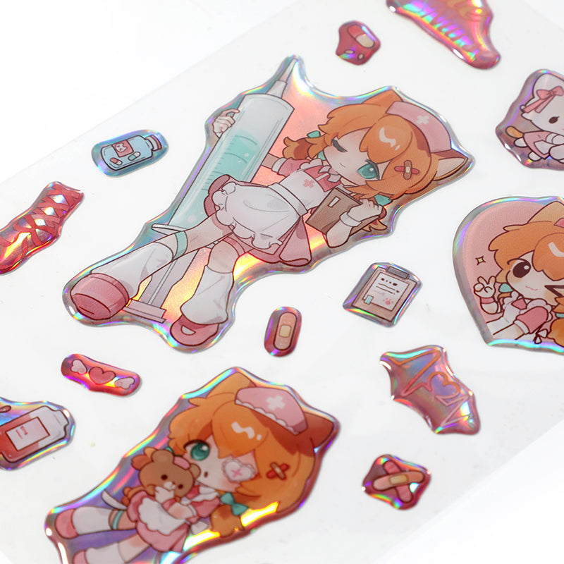 Folhas de autocolantes epóxi personalizadas 