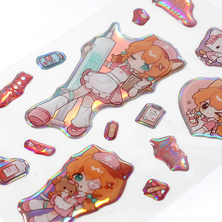 Folhas de autocolantes epóxi personalizadas 