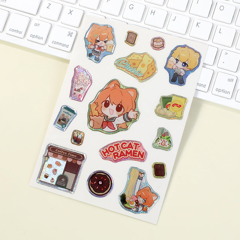 Folhas de autocolantes epóxi personalizadas 