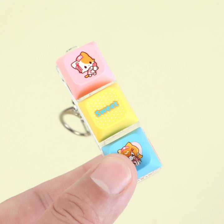 Custom Fidget Keycap Keychain