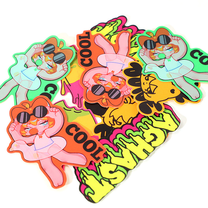 Custom Fluorescent Stickers