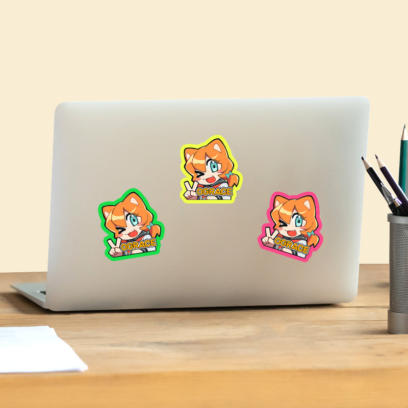 Custom Fluorescent Stickers - VOGRACE