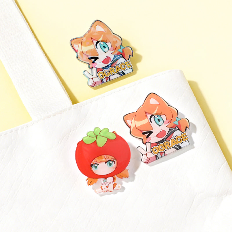 Custom Full Bleed Acrylic Pins