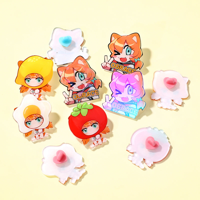 Custom Full Bleed Acrylic Pins