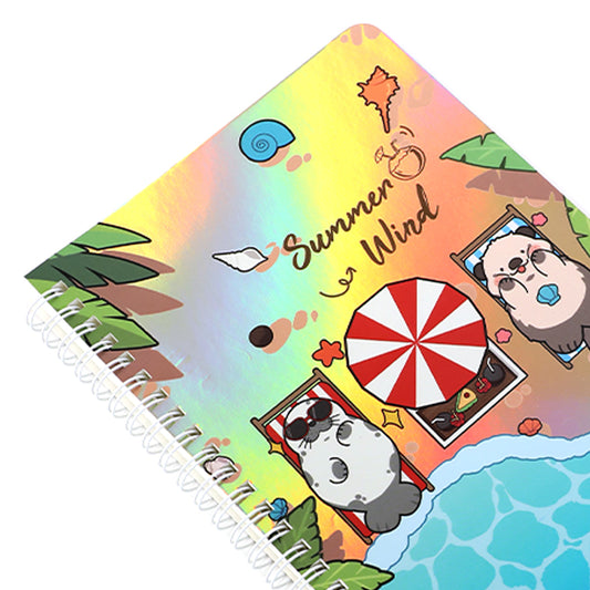 Custom Glitter Holographic Spiral Notebooks - VOGRACE