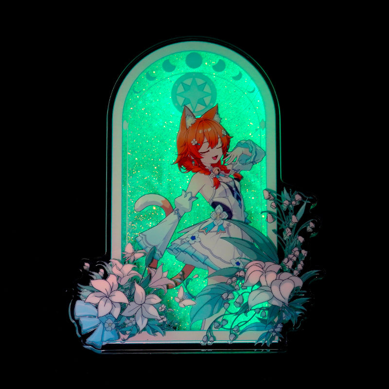 Benutzerdefinierte verdickte, vorgefüllte Treibsand-Flüssig-Acryl-Standees 