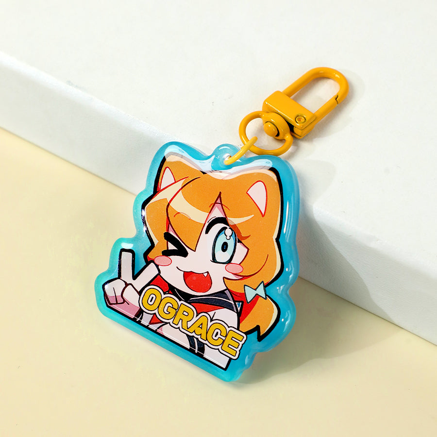 Custom Glow In The Dark Acrylic Keychains